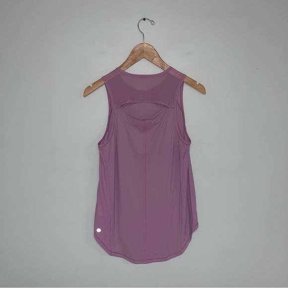 Lululemon Sculpt Tank SeaWheeze Women's Size 6 US Purple Blossom Lilac Mesh Rare - Picture 8 of 10